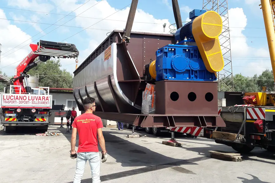 sollevamento caldaia 60 ton
