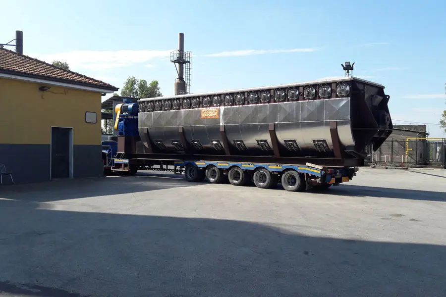 sollevamento caldaia 60 ton
