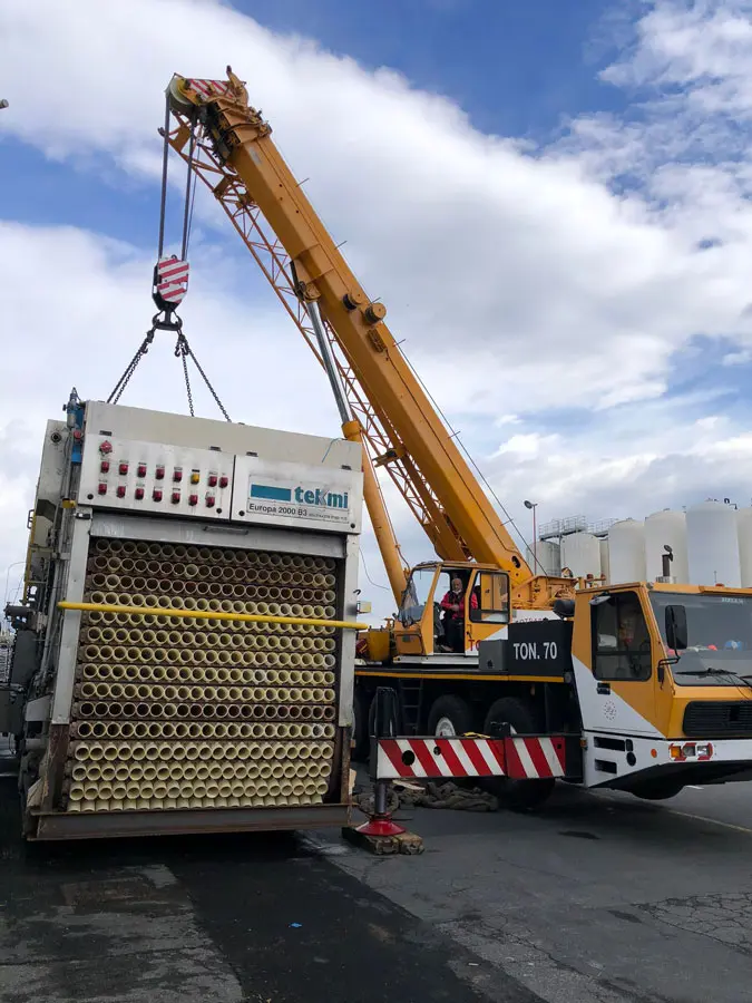 sollevamento macchinario per imbottigliamento 43 ton