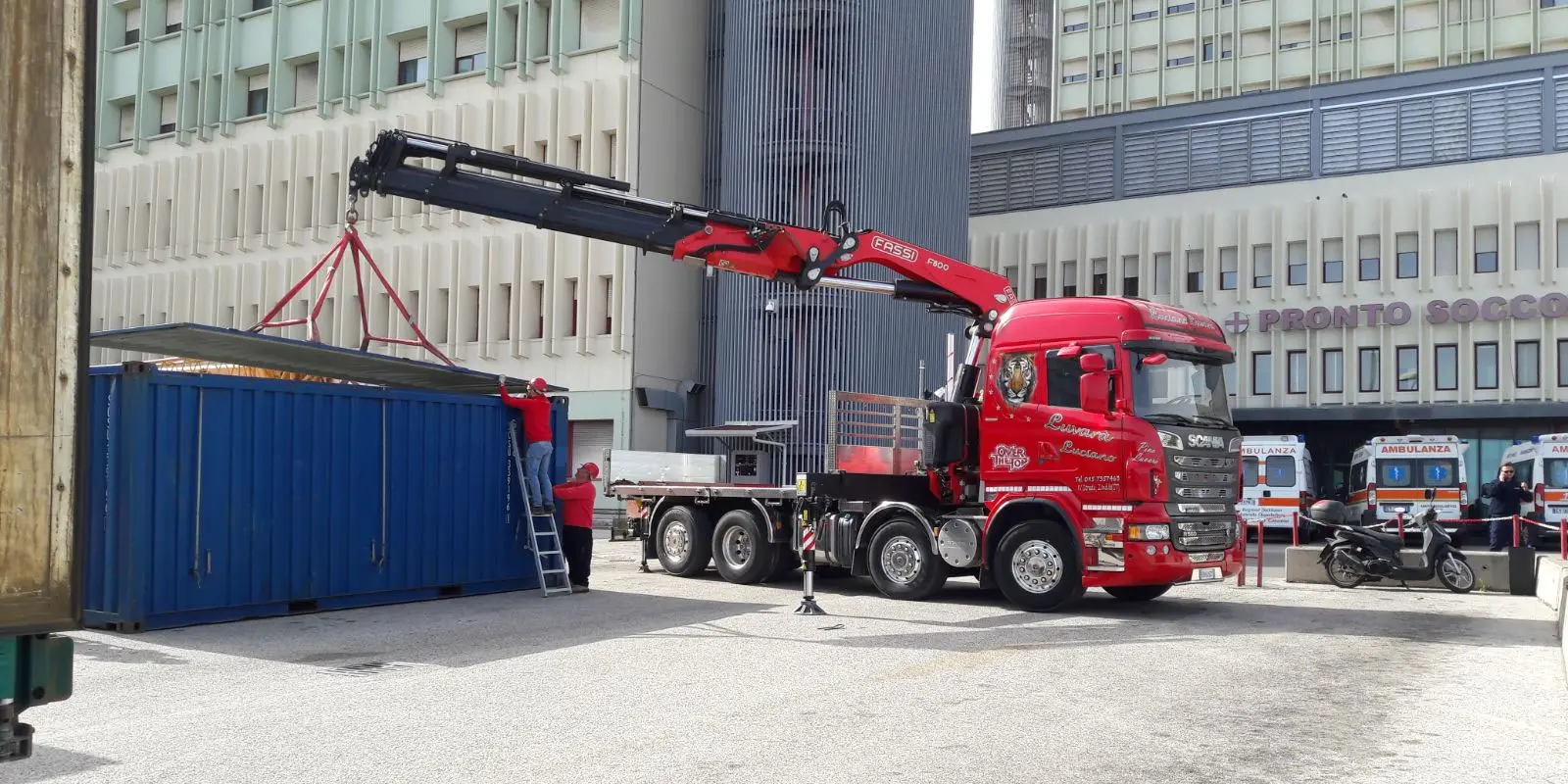 trasporto container